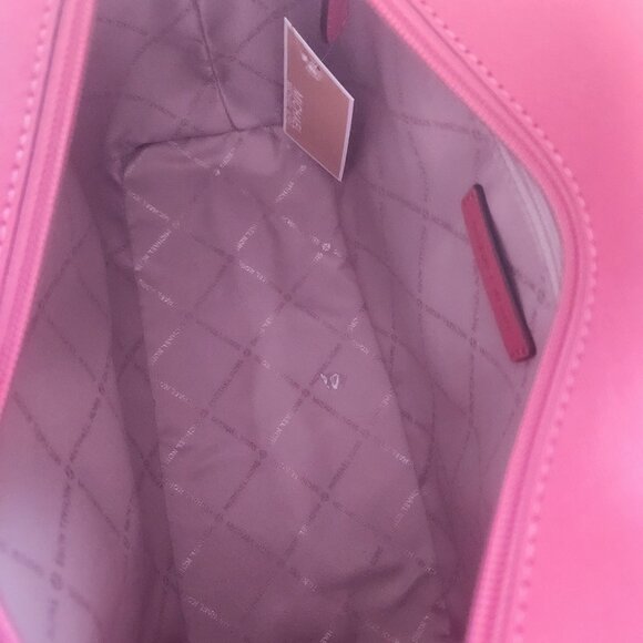 Michael Kors Jet Set Small Saffino Leather Tote Bag - Picture 10 of 12